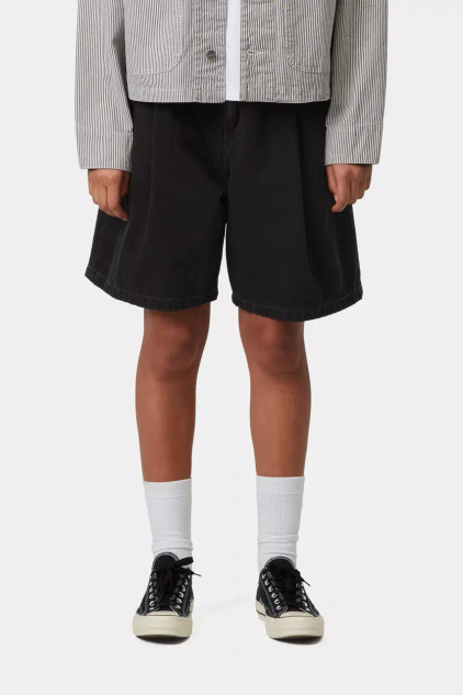 Carhartt - Bermuda donna Women's Alta Short Black Stone washed