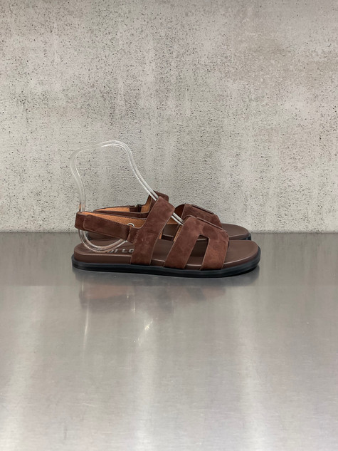 Bibi Lou - Sandalo in pelle scamosciata marrone