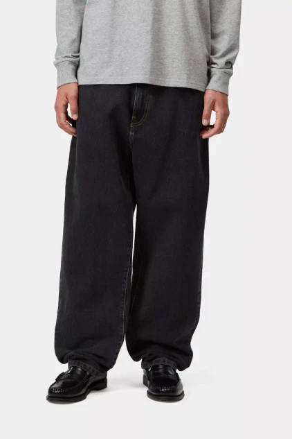 Carhartt - Jeans uomo Aaron Black Stone washed
