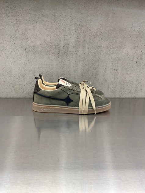 GARDEN OF GOD - Sneakers Earth Suede Olive in pelle scamosciata verde oliva
