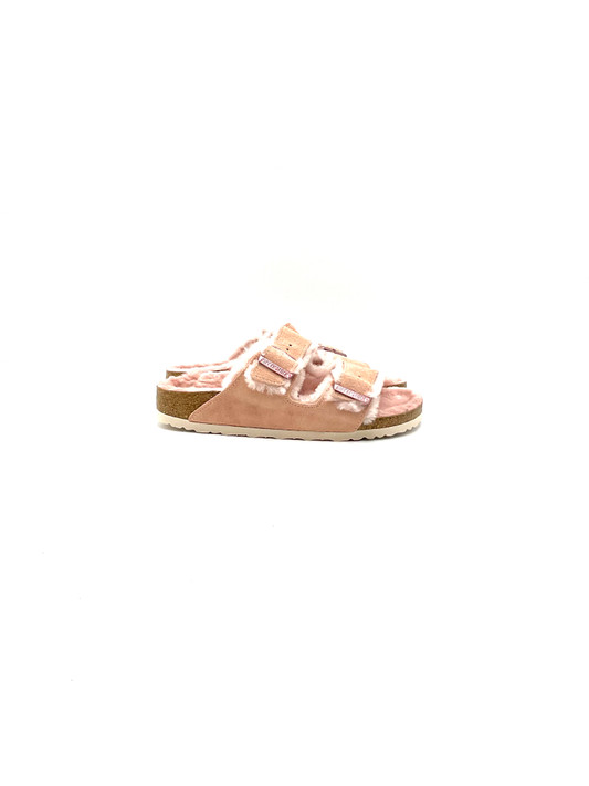 Birkenstock - Arizona donna in pelliccia d'agnello Light Rose