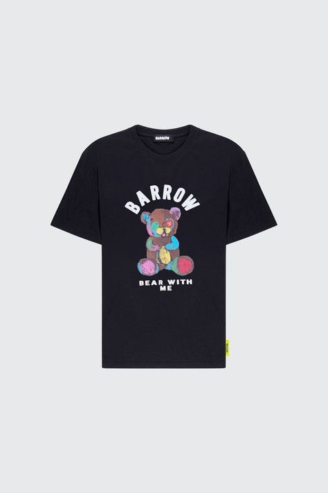 Barrow - T-shirt Teddy Print nera