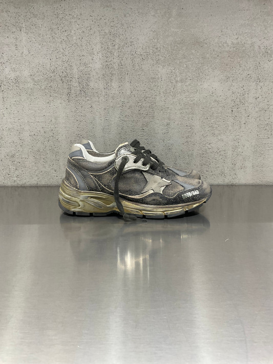 Golden Goose - Dad-Star donna in suede e nylon con stella e talloncino in pelle kaki