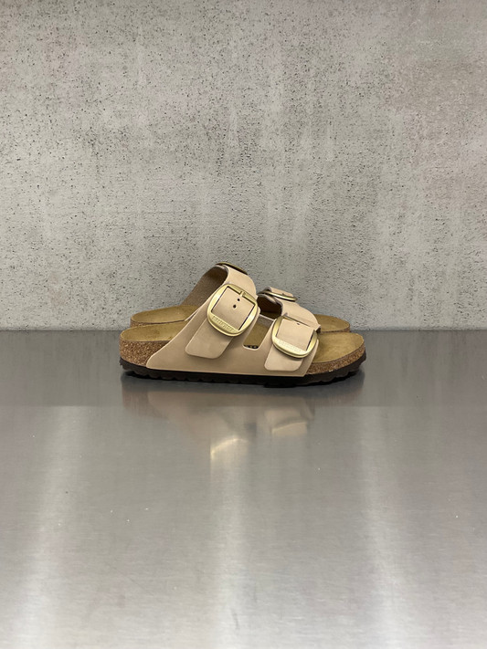 Birkenstock - Arizona donna Big Buckle Pelle Nubuck - Sandcastle