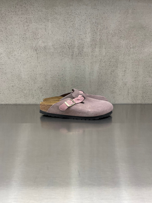 Birkenstock - Boston donna Braided Pelle scamosciata - Purple