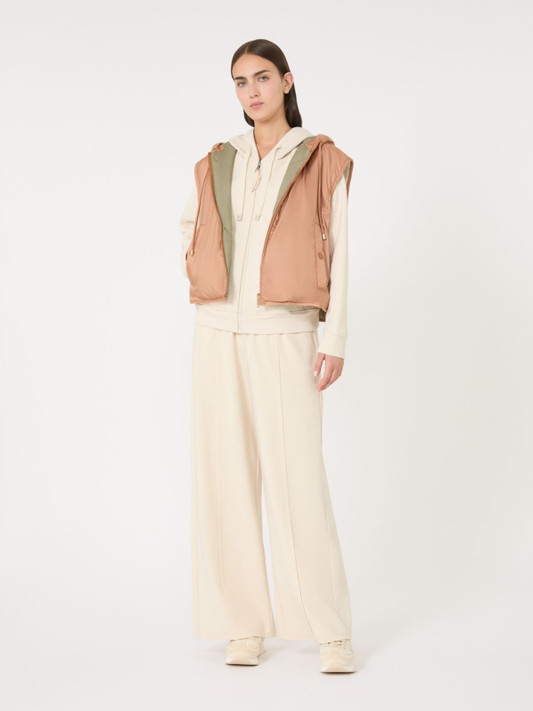 Max Mara Weekend - Gilet Levante reversibile in tela antigoccia caramello e verde Max Mara Weekend - Gilet Levante reversibile in tela antigoccia caramello e verde