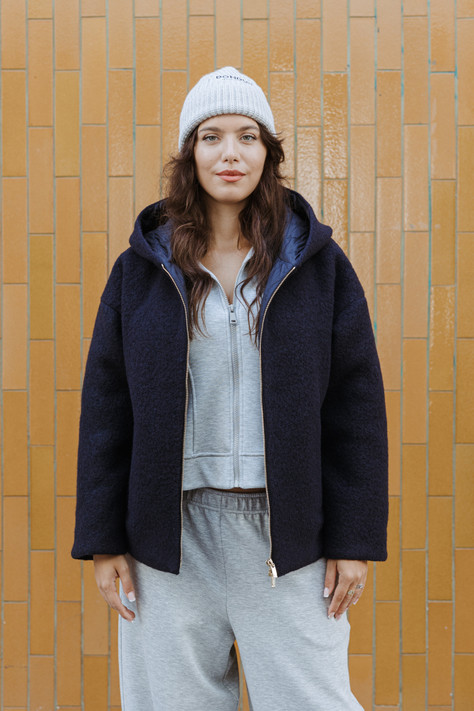 Max Mara Studio - Giacca donna Fune in misto lana blu Max Mara Studio - Giacca donna Fune in misto lana blu