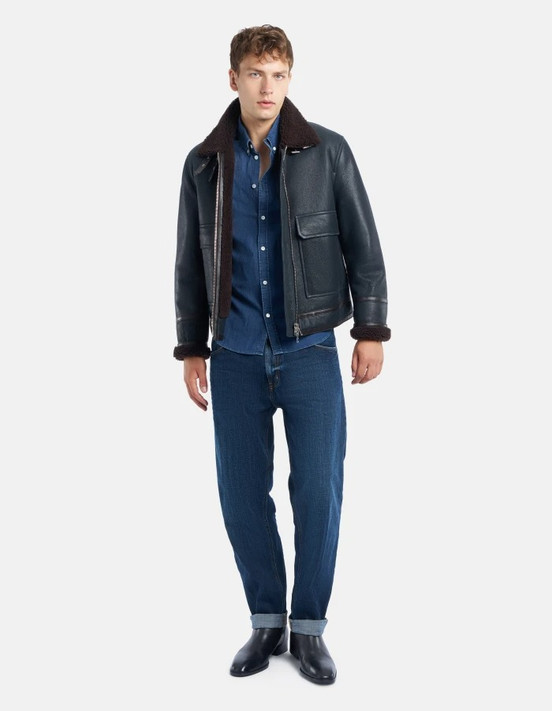 Dondup - Jeans Ervin loose in denim fisso lavaggio scuro pulito Dondup - Jeans Ervin loose in denim fisso lavaggio scuro pulito