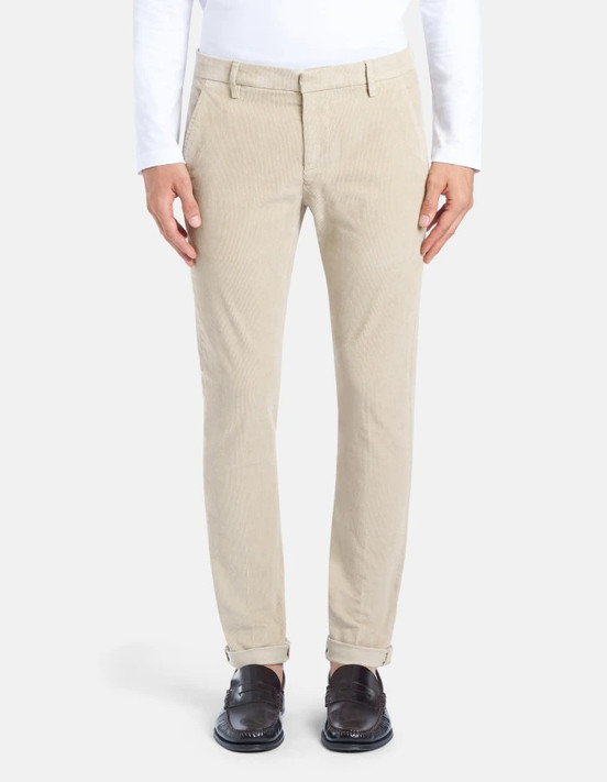 Dondup - Pantaloni Gaubert slim in velluto a coste beige Dondup - Pantaloni Gaubert slim in velluto a coste beige