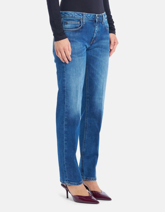 Dondup - Jeans Coco slim in denim stretch lavaggio blu medio chiaro pulito Dondup - Jeans Coco slim in denim stretch lavaggio blu medio chiaro pulito
