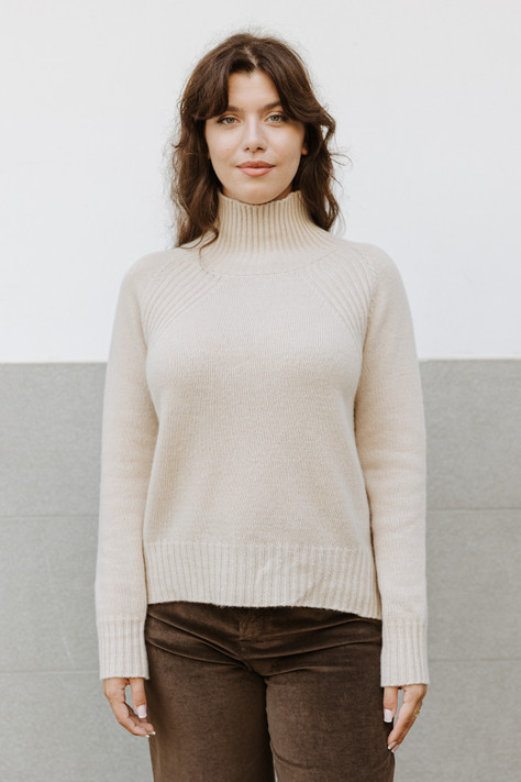 Dondup - Maglia dolcevita regular in lana cashmere beige Dondup - Maglia dolcevita regular in lana cashmere beige
