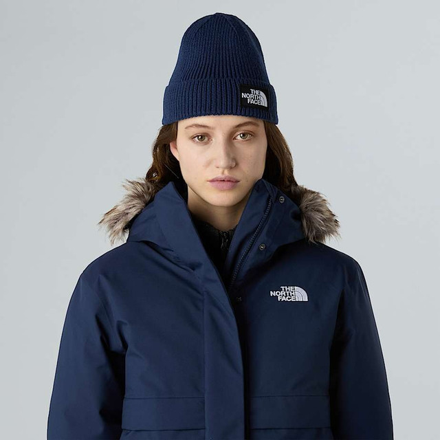 The North Face - Berretto con risvolto e logo box TNF Summit Navy The North Face - Berretto con risvolto e logo box TNF Summit Navy