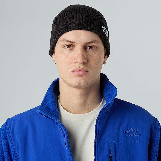 The North Face - Berretto con risvolto e logo box TNF Black The North Face - Berretto con risvolto e logo box TNF Black