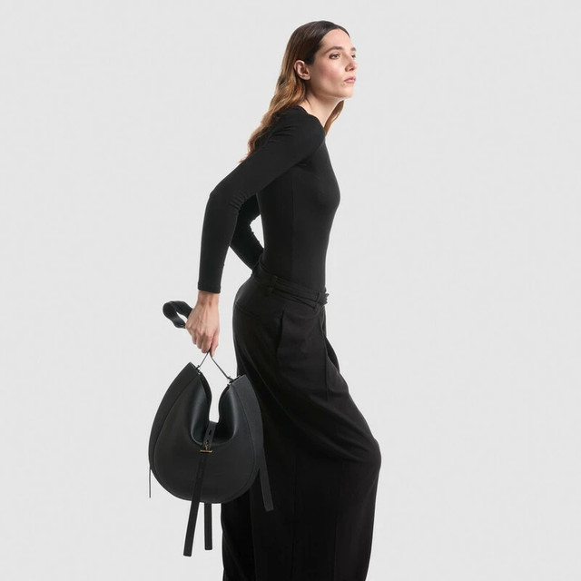 Mino Bossi - Borsa Lizzie in vitello granato nera Mino Bossi - Borsa Lizzie in vitello granato nera