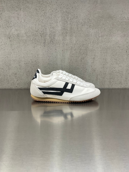 PRO-KEDS 1949 -Sneakers donna Racer 77 in nylon e suede bianca e nera