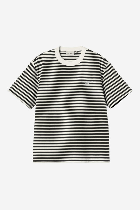 Carhartt - T-shirt W' S/S Ezra ezra stripe black / wax