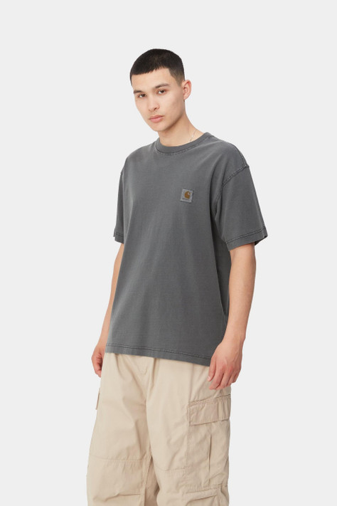 Carhartt - T-Shirt S/S Nelson Black Garment dyed