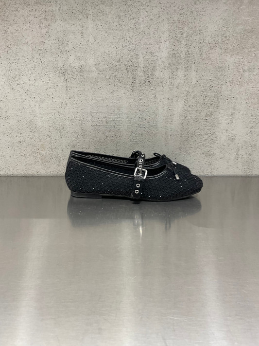 Loafer - Ballerina Misty con cristalli applicati neri