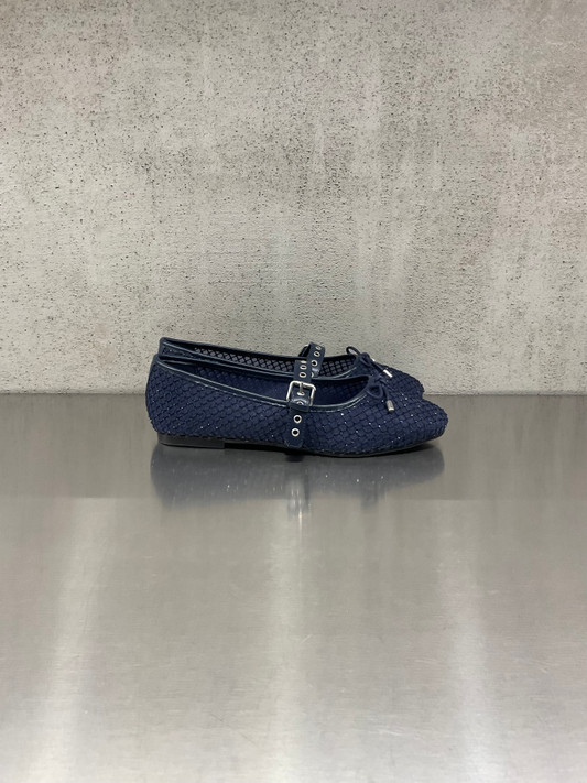 Loafer - Ballerina Misty con cristalli applicati blu