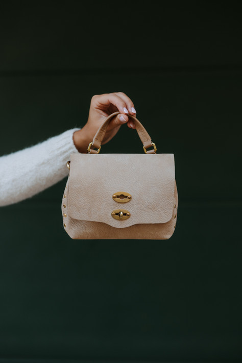 Zanellato - Borsa Postina Jones baby in nabuk beige San Gimignano