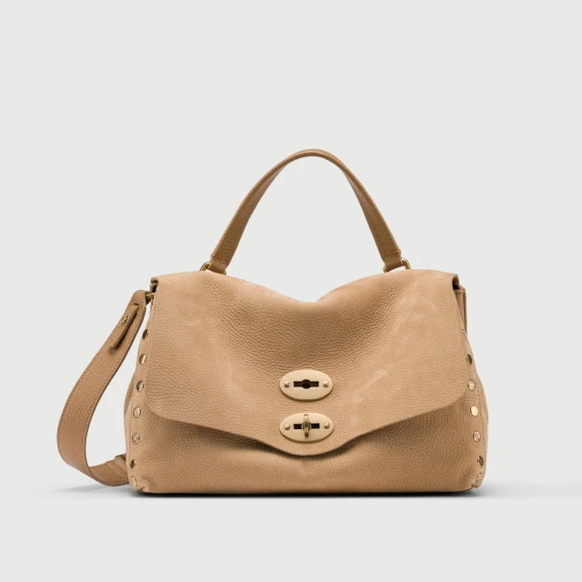 Zanellato - Borsa Postina Jones small in nubuk beige San Gimignano