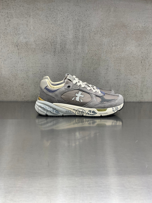 Premiata - Sneakers Mase in pelle e tessuto grigia