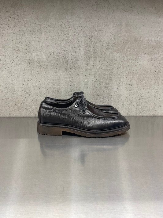 Alexander Hotto - Scarpa in pelle martellata e pelle scamosciata testa di moro