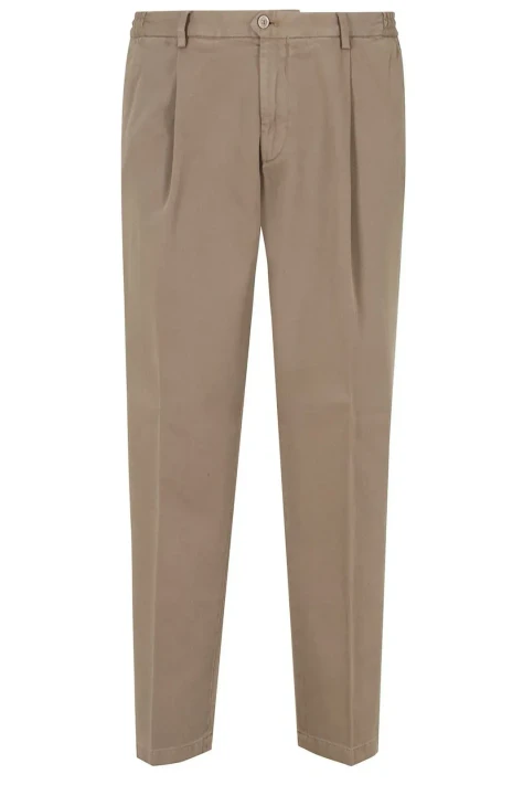Briglia - 1949 - Pantaloni COURMAYEUR43 in cotone plissettati beige