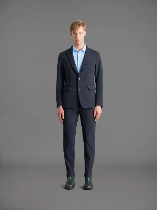 RRD - Blazer uomo in tessuto tecnico blu black