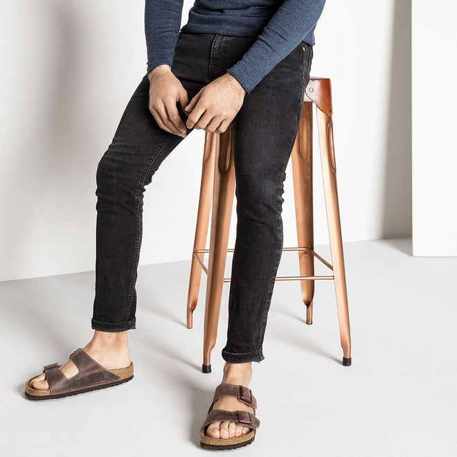 Birkenstock - Arizona uomo in pelle oliata Habana
