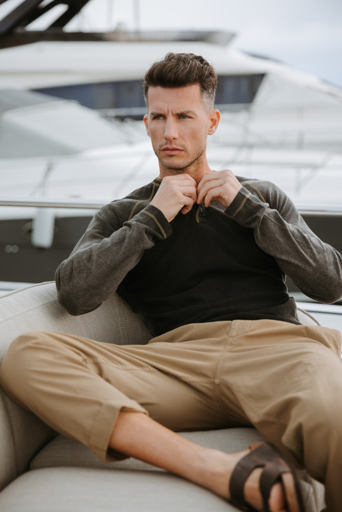 Diesel - T-shirt T-Trisy effetto solarizzato a maniche lunghe