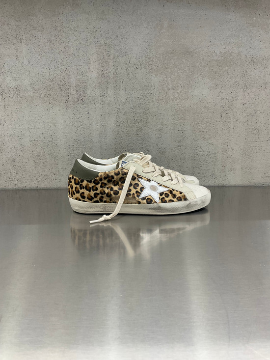 Golden Goose - Super-Star donna in cavallino maculato e stella argento