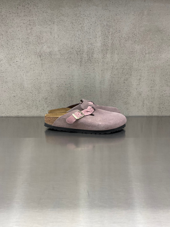 Birkenstock - Boston donna Braided Pelle scamosciata - Purple