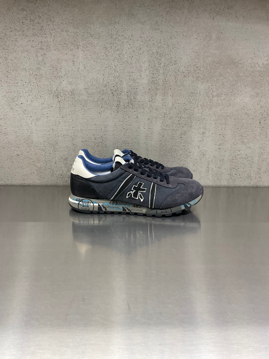 Premiata - Sneakers Lucy in tessuto tecnico e pelle antracite