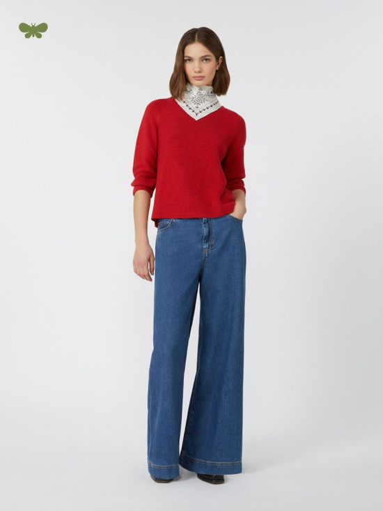 Max Mara Weekend - Jeans Vega ampio in denim blu