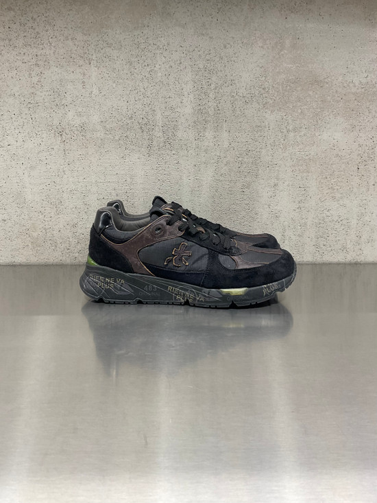 Premiata - Sneakers uomo Mase in pelle e tessuto tecnico nero