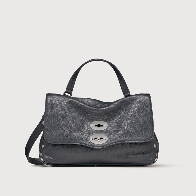 Zanellato - Borsa Postina® small in pelle martellata Dark Navy