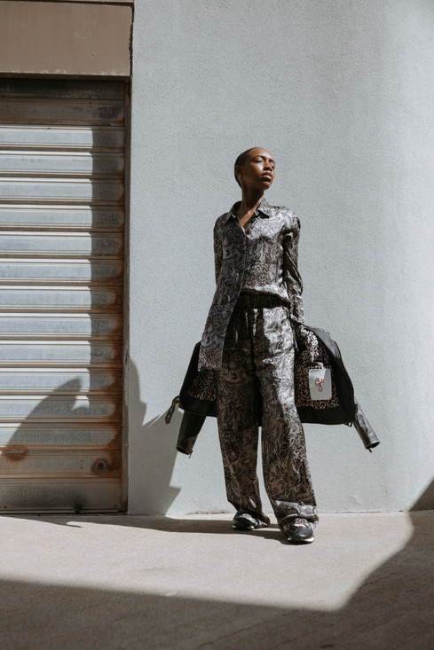 Golden Goose - Camicia pigiama da donna in viscosa con stampa floreale