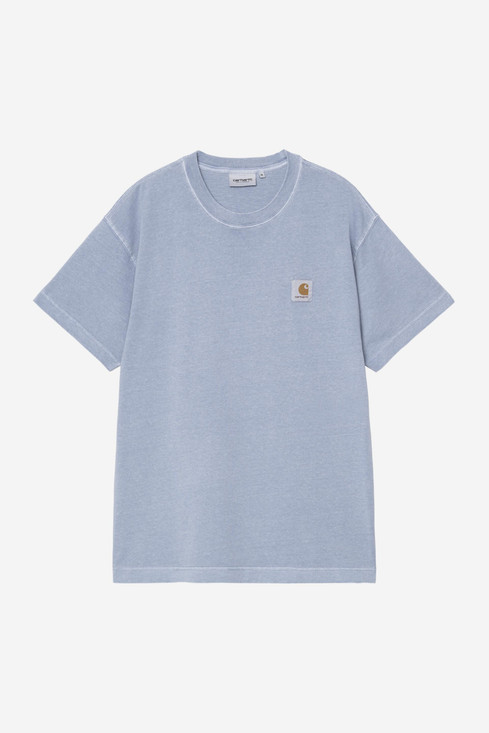 Carhartt - T-Shirt S/S Nelson Gentle Blue Garment dyed