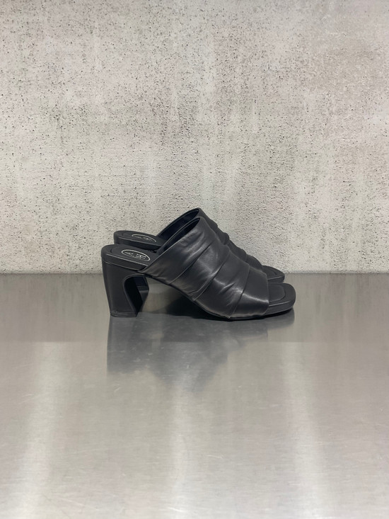 ASH - Sabot Eva a tacco in pelle nera