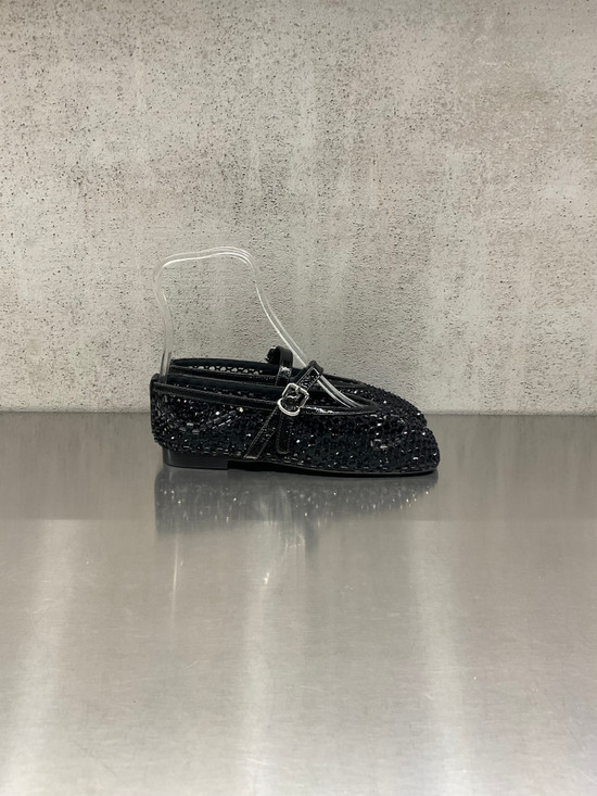 Loafer - Ballerina Christen con cristalli applicati neri