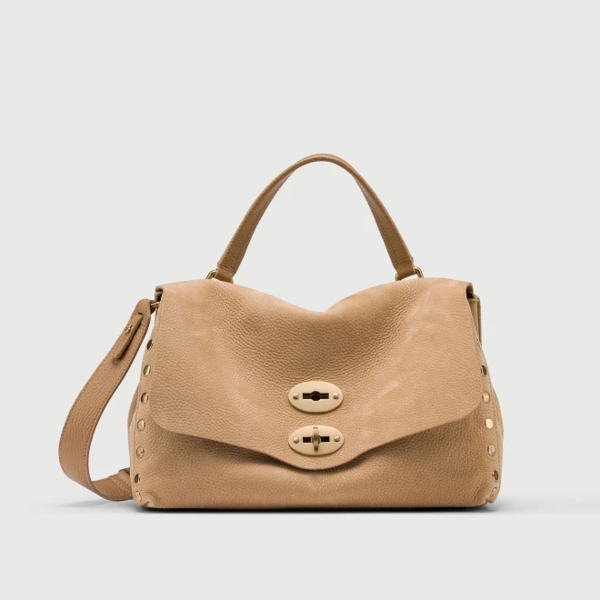 Zanellato - Borsa Postina Jones small in nubuk beige San Gimignano
