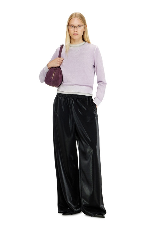 Diesel - Pantaloni tuta in piquet lucido