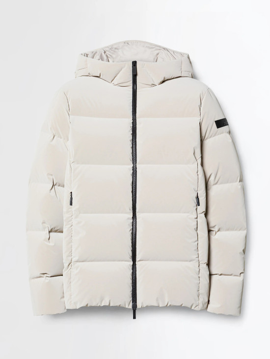 RRD - Piumino uomo Superrduck! Tubic 14 Hood Zip panna