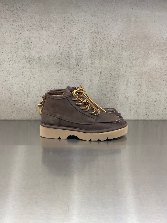 Panchic - Polacco allacciato da donna P019 in camoscio cerato caffè