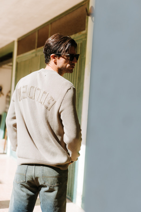 Golden Goose - Jeans loose dal lavaggio medio di colore blu ingallitto