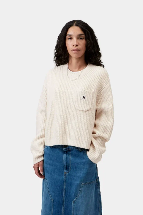 Carhartt - Maglia Mira Sweater è realizzata in un filato misto acrilico Natural