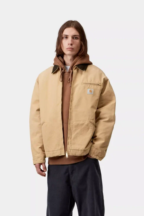 Carhartt - Giacca OG Detroit WIP Dusty H / Tobacco, Stone canvas