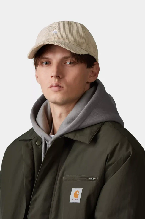 Carhartt - Berretto Harlem in velluto Wall / White