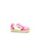 BACK 70 - SNEAKERS DONNA IN PELLE BIANCA USED ED INSERTI COLOR FUCSIA
